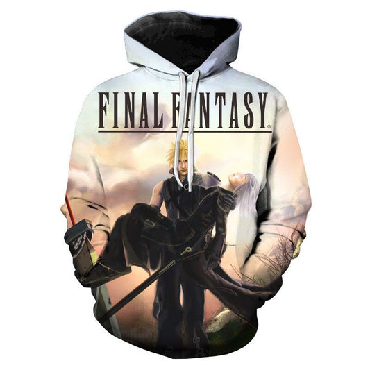 Final Fantasy 3D Print Hoodie