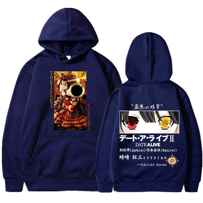 Date A Live Tokisaki Kurumi Print Hoodie