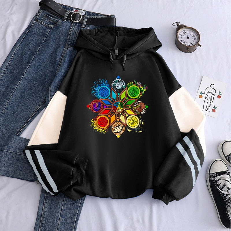 Avatar The Last Airbender Logo Print Hoodies