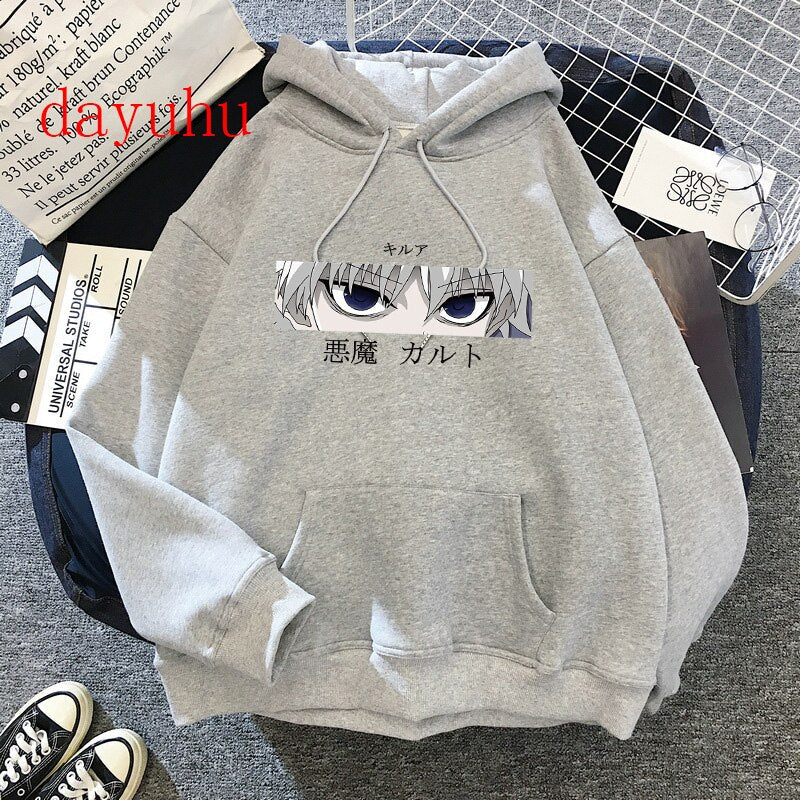 Hunter X Hunter Killua Zoldyck Devil Eye Print Hoodies