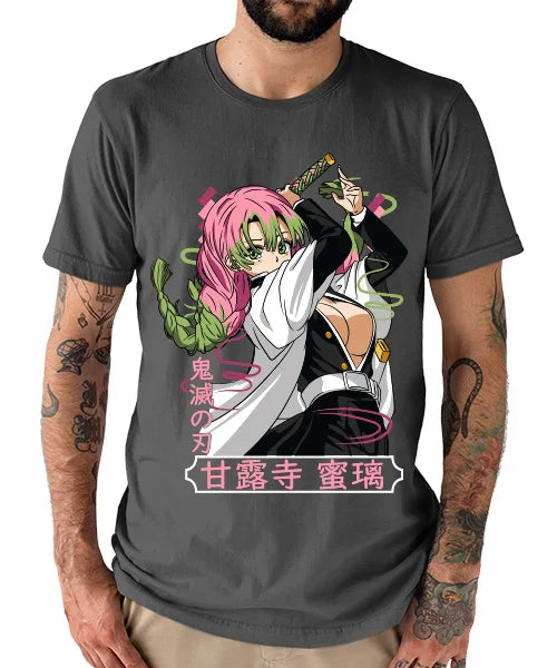 Demon Slayer Mitsuri Kanroji ataque T-Shirt