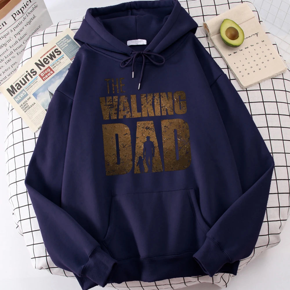 The Walking Dad Printing Hoodie