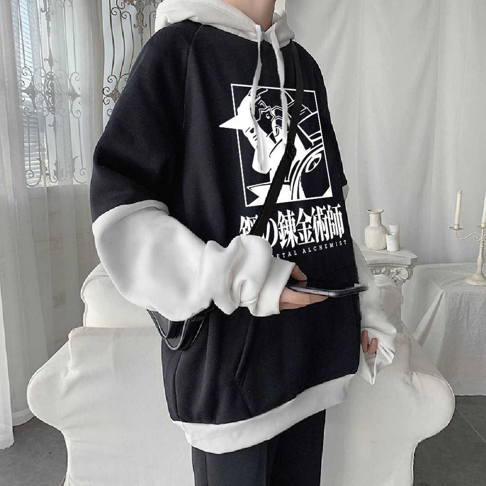 Anime Fullmetal Alchemist Alphonse Elric Graphic Hoodie