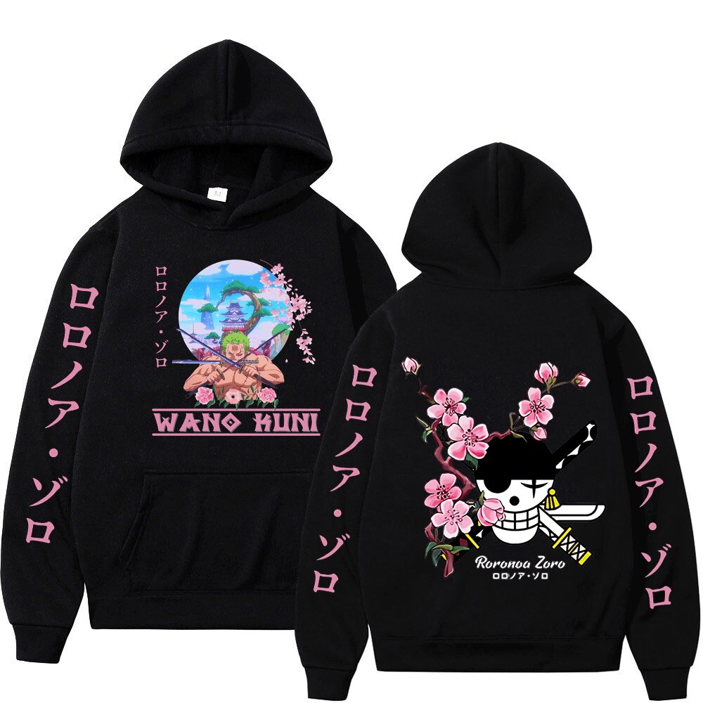 Roronoa Zoro Print Hoodie