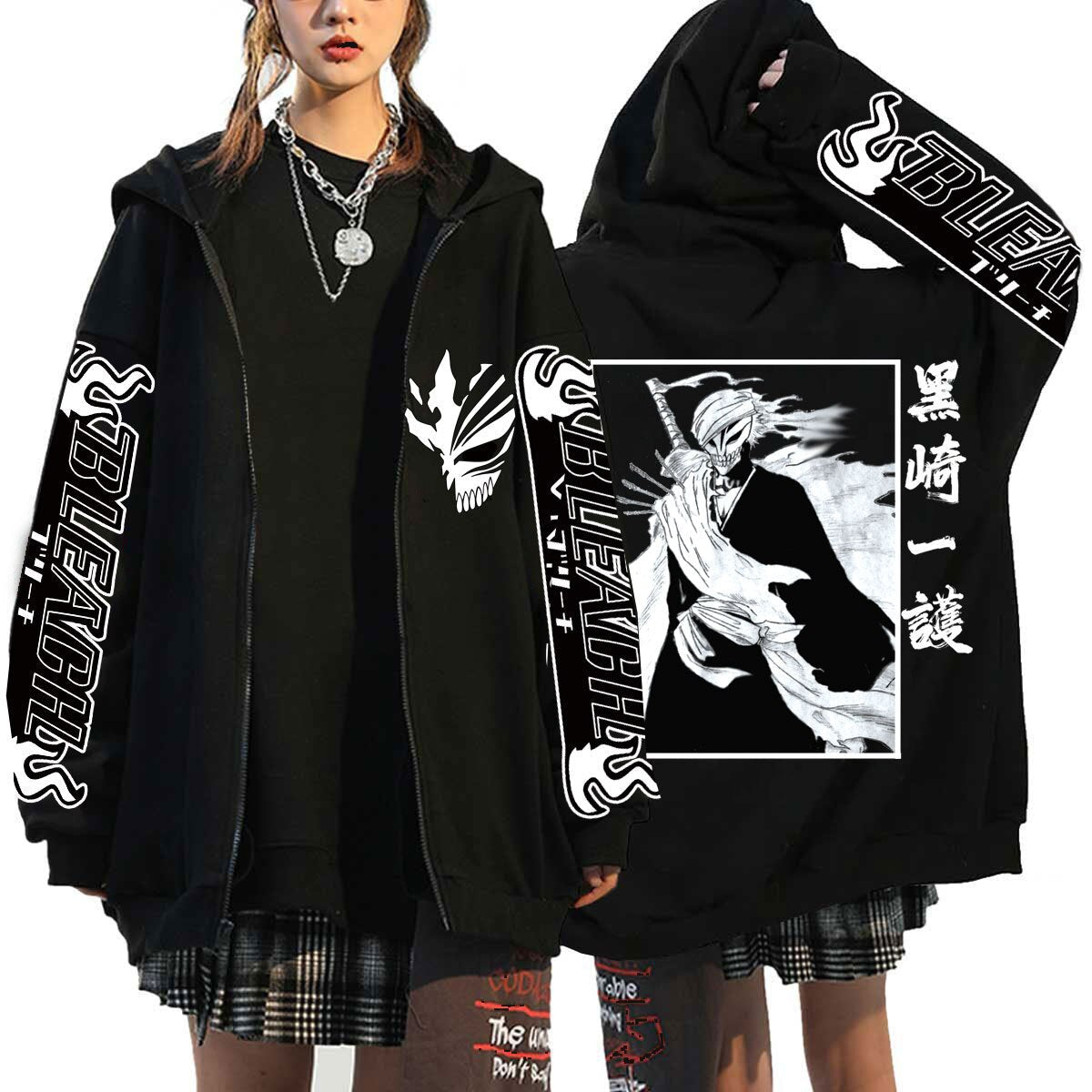 Bleach Kurosaki Ichigo Zipper Hoodie