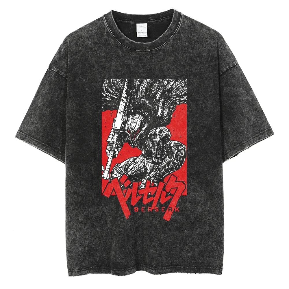 Berserk Black Washed T-Shirt