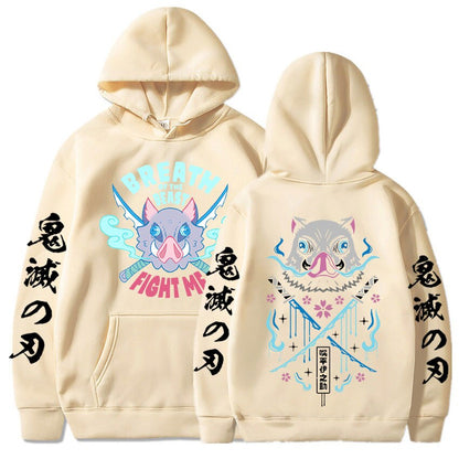 Demon Slayer Fight Inosuke Hoodie