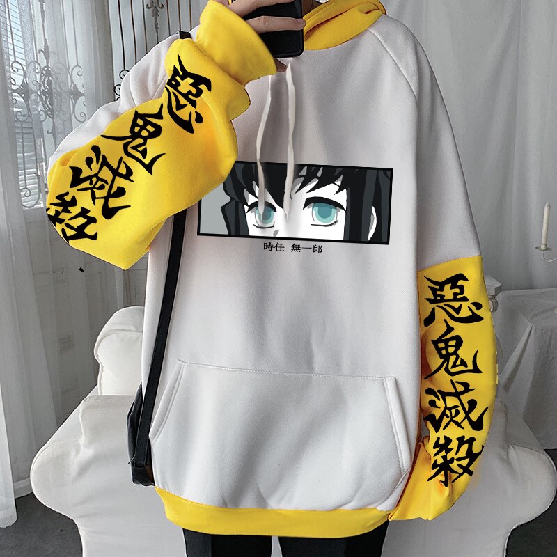 Demon Slayer Tokitou Muichirou Eyes Hoodies