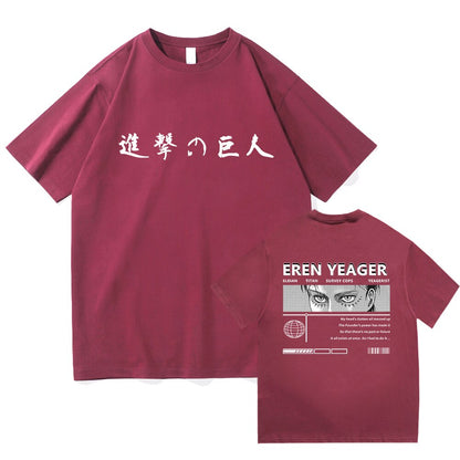 Attack On Titan Eren Yeager Printed T-Shirt