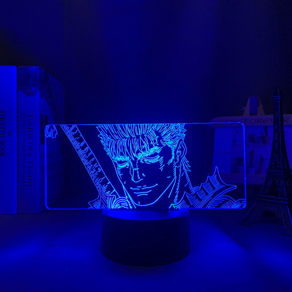 Anime Berserk Guts 3D Lamp