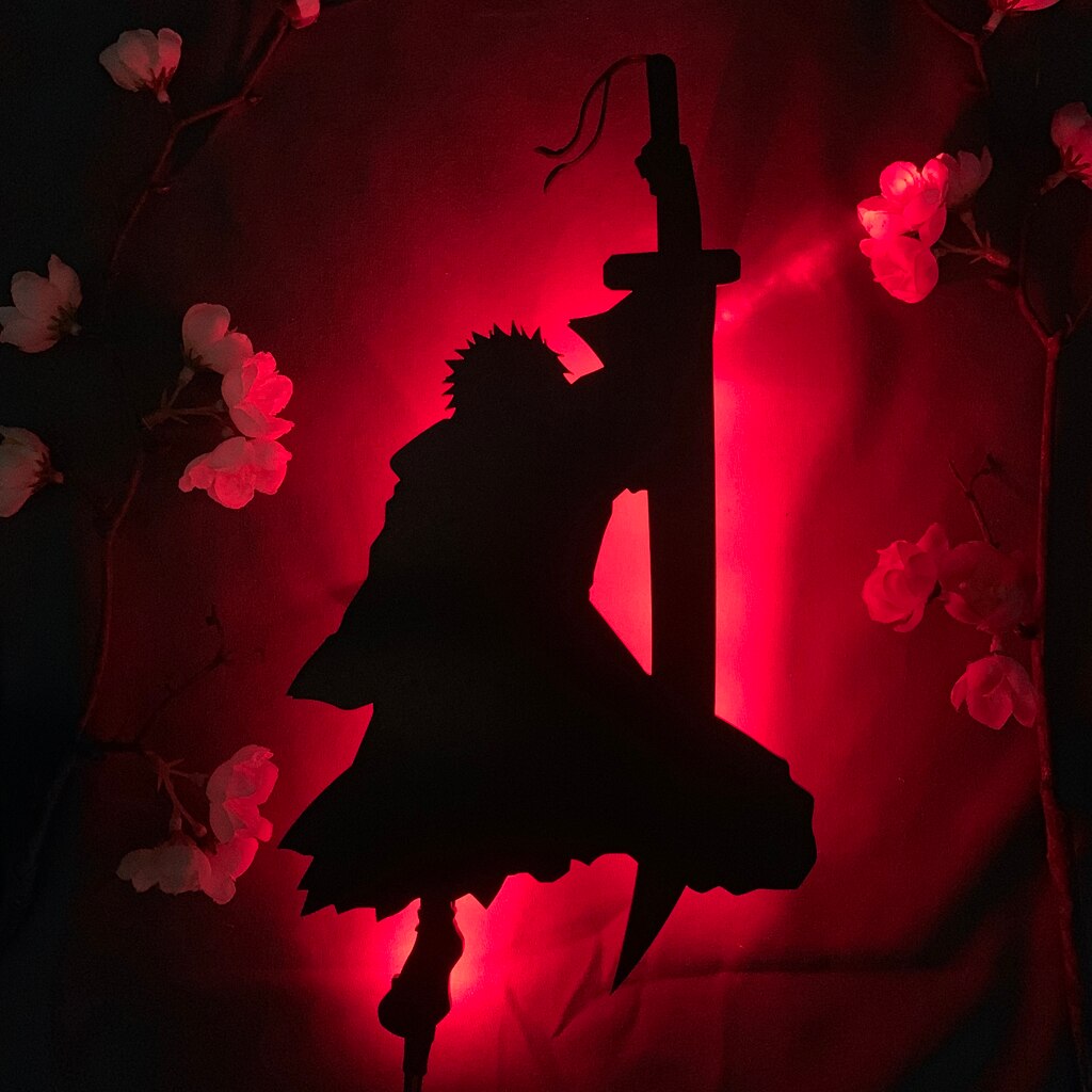 Anime Silhouette Bleach Wall Light Lamp