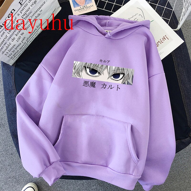 Hunter X Hunter Killua Zoldyck Devil Eye Print Hoodies