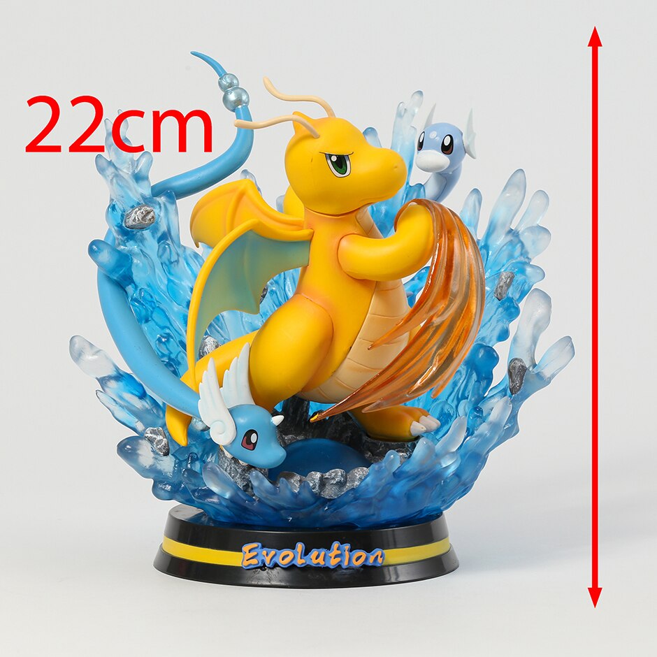 Pokemon Evolution Raichu Pikachu Pichu Light Up Statue Figure