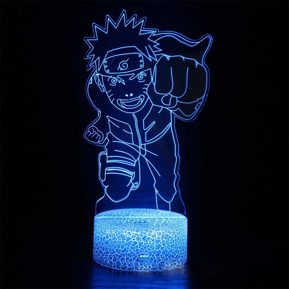 Naruto Uzumaki Akatsuki Kakashi Hatake 3D Table Lamp