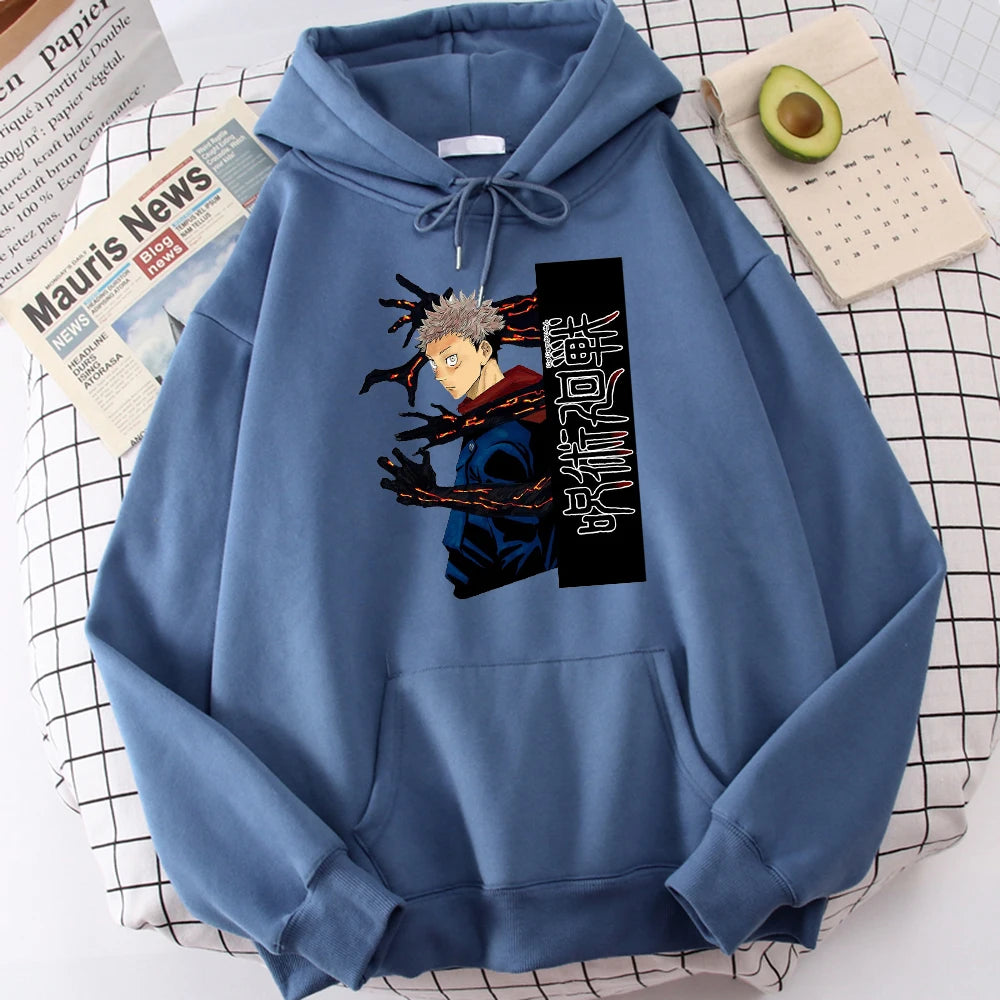 Jujutsu Kaisen Itadori Yuuji Anime Prints Hoodie