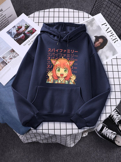 Spy X Family Art Anya Kawaii Print Hoodies