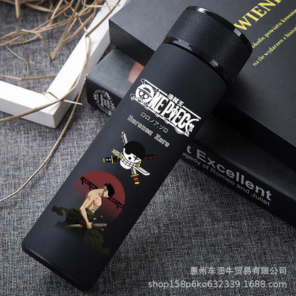 One Piece Stainless Steel Luffy Roronoa Zoro Water Bottle