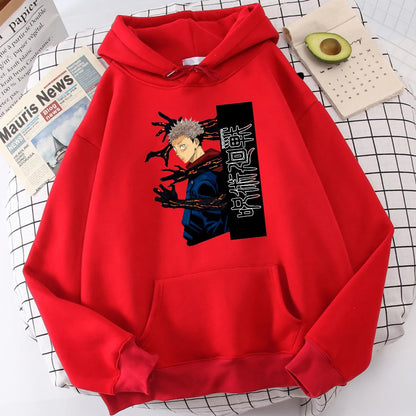 Jujutsu Kaisen Itadori Yuuji Anime Prints Hoodie