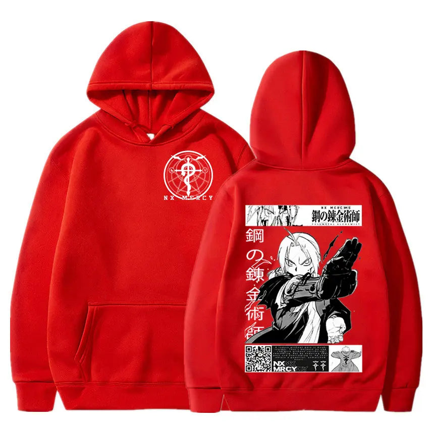 Fullmetal Alchemist Edward Elric Printed Hoodie