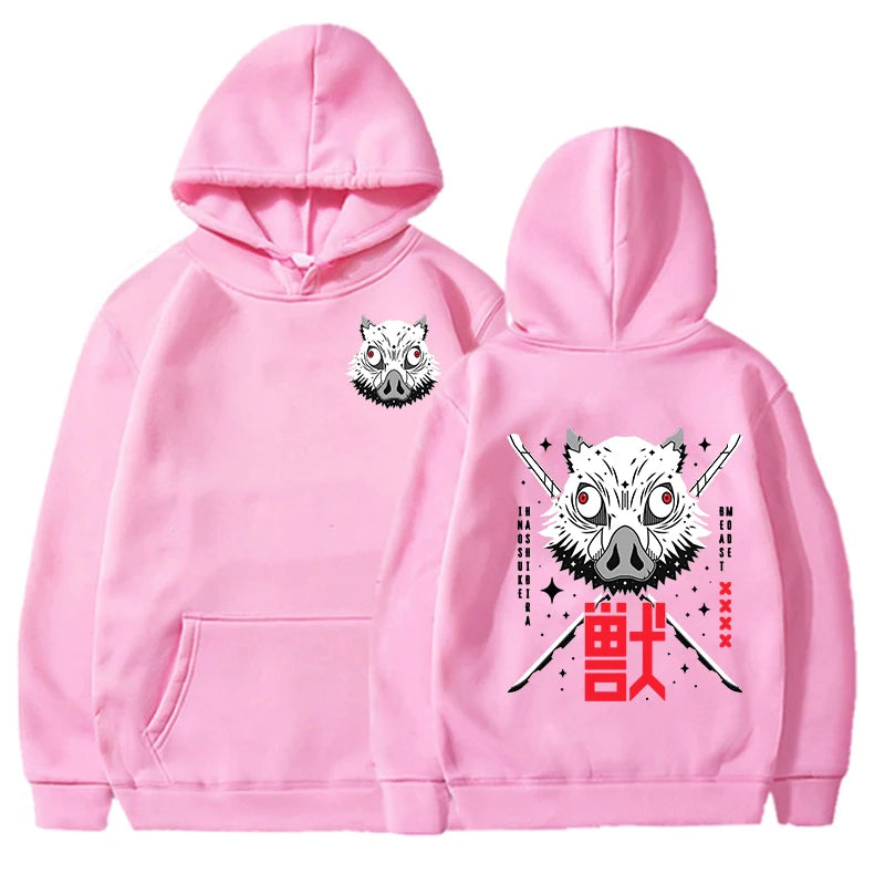 Demon Slayer Hashibira Inosuke Printed Hoodies