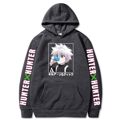 Hunter X Hunter Killua Zoldyck Drink Water Hoodies