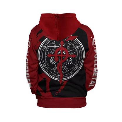 Metal Alchemist Role Playing Clothing 3D Printed Hoodies