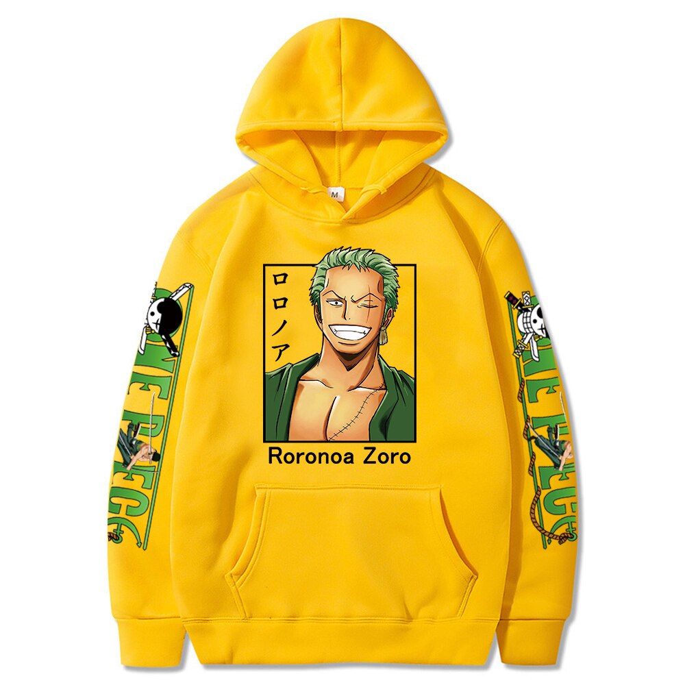 One Piece Roronoa Zoro Printed Hoodie