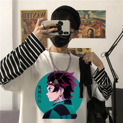 Demon Slayer Iguro Obanai Fake Two T-Shirts