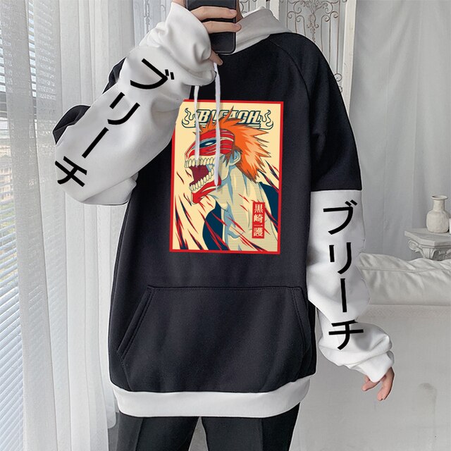 Bleach Gothic Streetwear Long Sleeve Hoodie