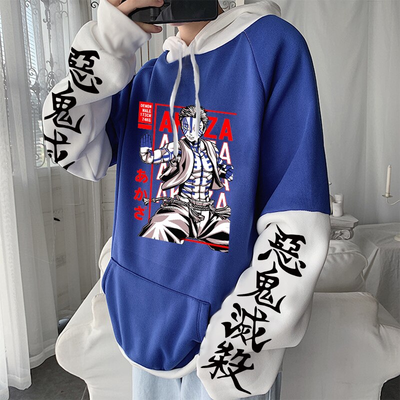 Demon Slayer Akaza Fighting Hoodies