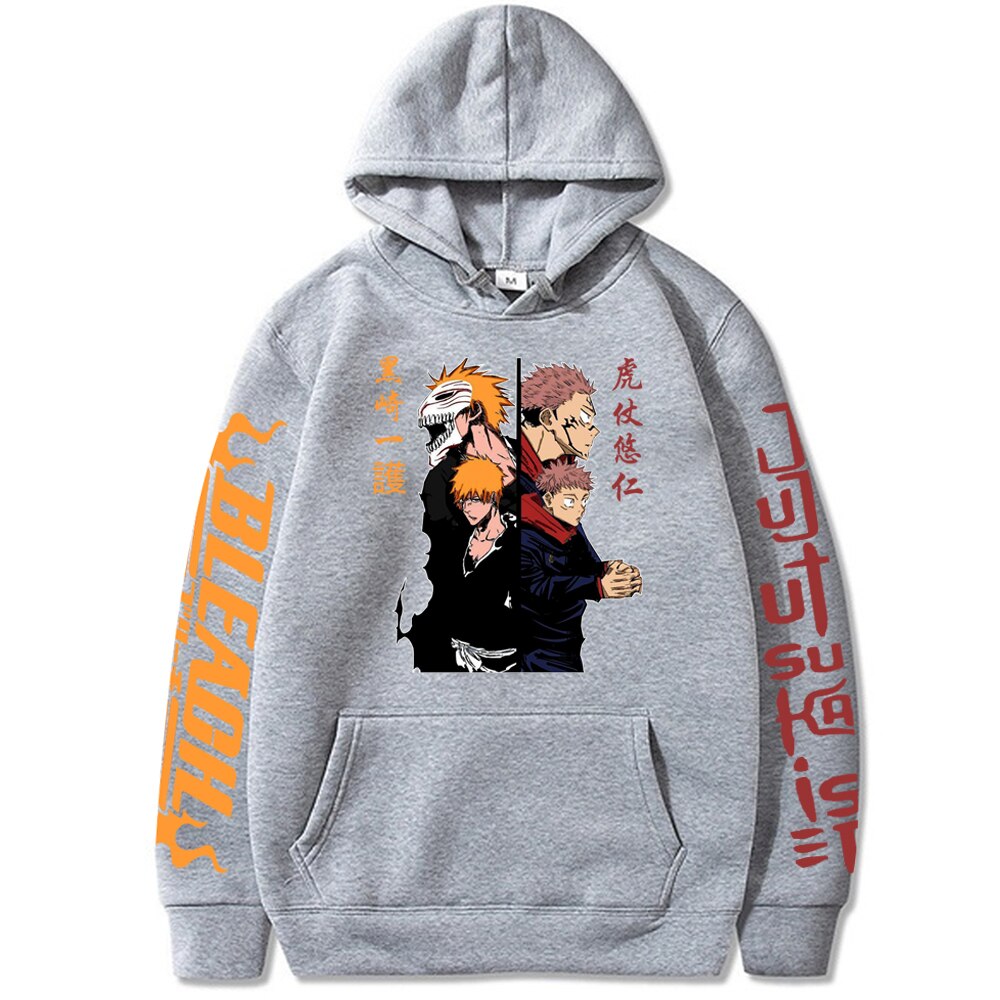 Yuji Itadori Kurosaki Ichigo Print Hoodie