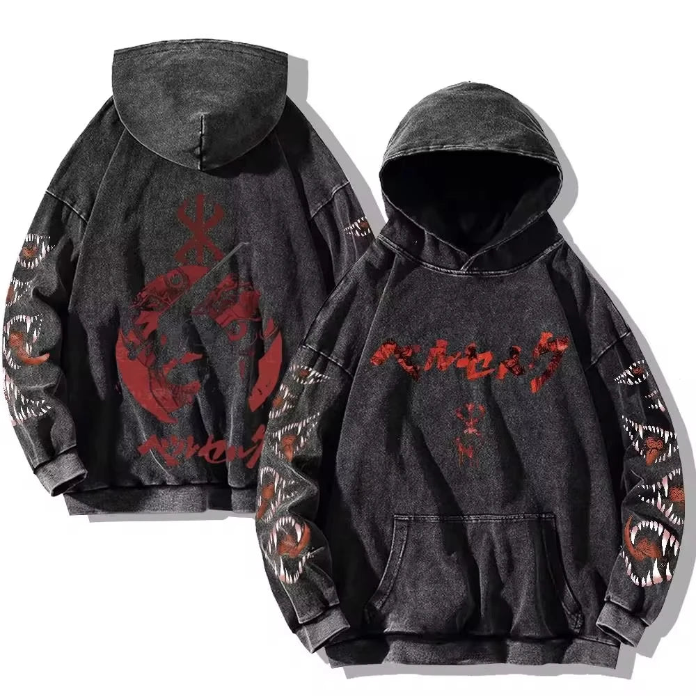 Berserk Vintage Washed Hoodie