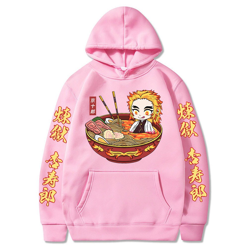 Demon Slayer Kyojuro Rengoku The Flame Hashira Print Hoodie