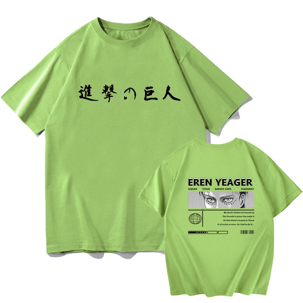 Attack On Titan Eren Yeager Printed T-Shirt