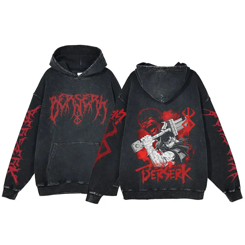 Berserk Acid Washed Hoodie