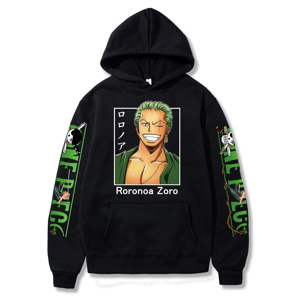 One Piece Roronoa Zoro Printed Hoodie