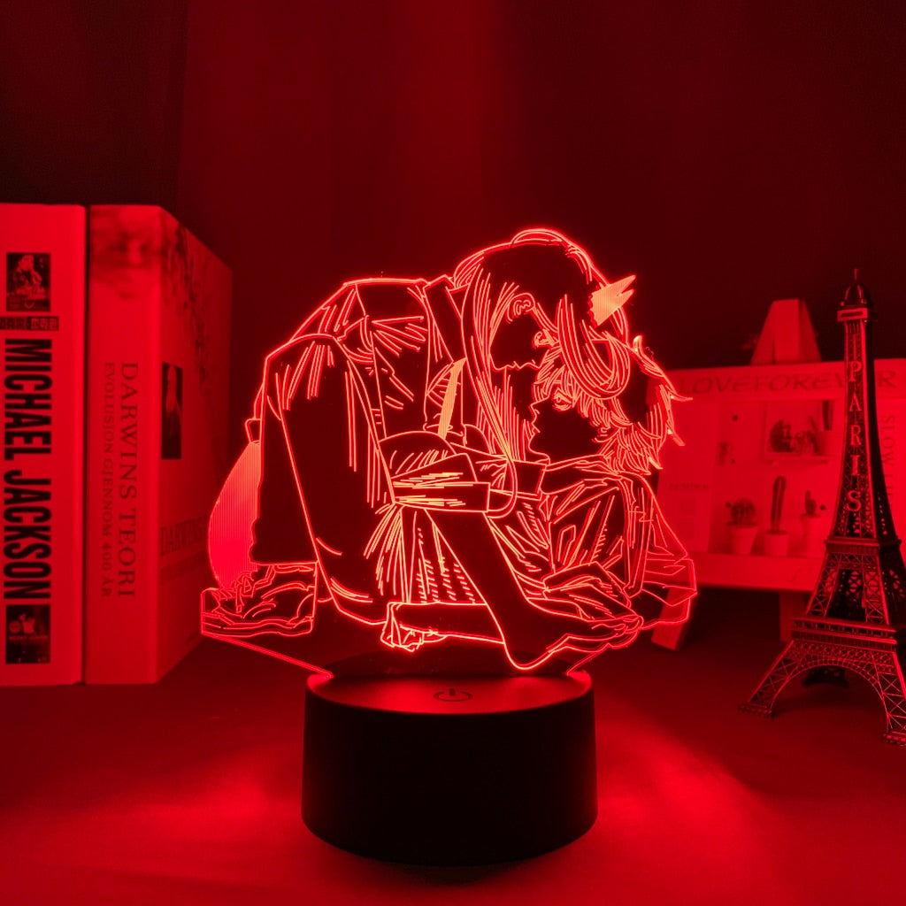 Chainsaw Man Denji and Power 3D Lamp