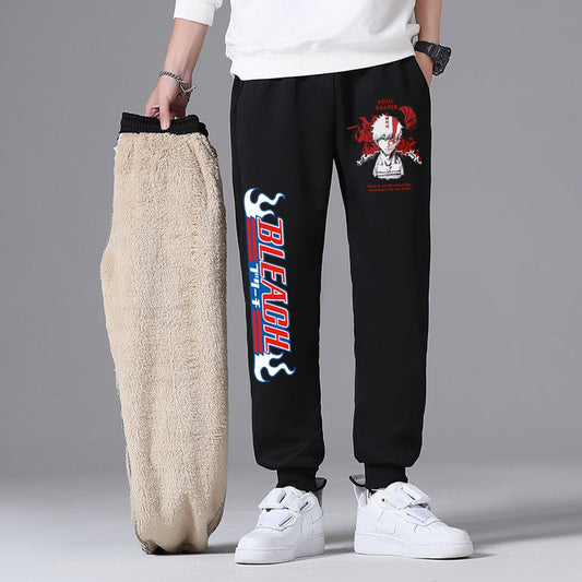 Bleach Print Thicken Sweatpants