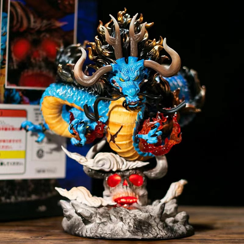 One Piece Kaido Dragon Four Emperors With Lamp PVC Action Model