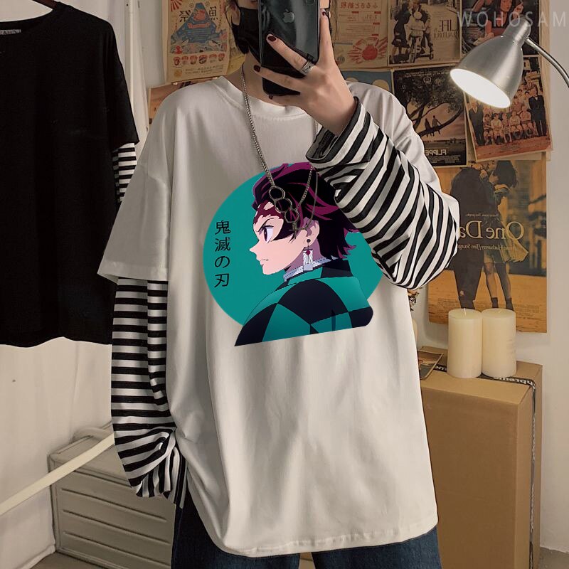 Demon Slayer Iguro Obanai Fake Two T-Shirts