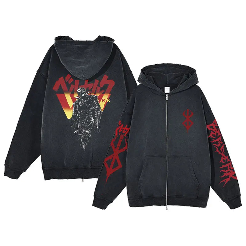 Berserk Acid Wash Hoodie