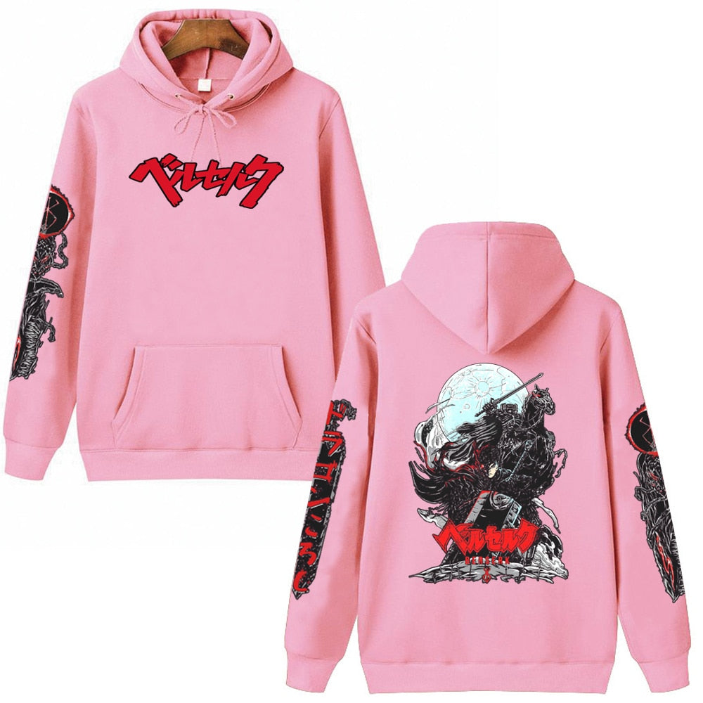 Berserk Logo Hip Hop Long Sleeve Hoodie