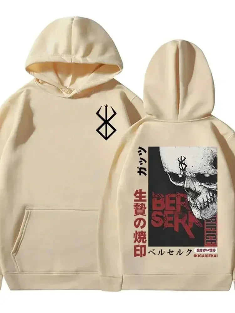 Berserk Guts Graphic Print Hoodie