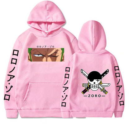 Roronoa Zoro Print Hooded