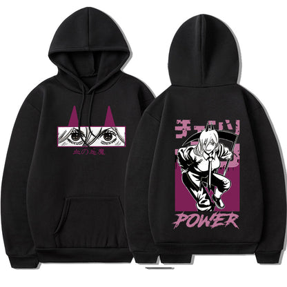 Chainsaw Man Makima Power Denji Graphic Print Hooded