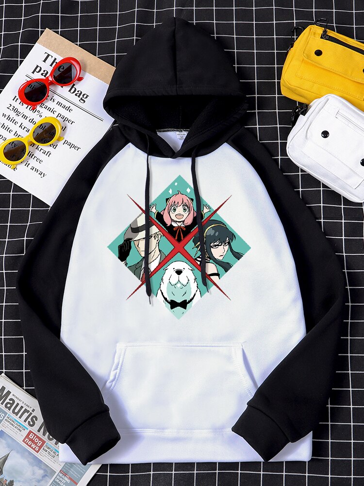 Spy X Family Creative Four Grid Print Hoodie