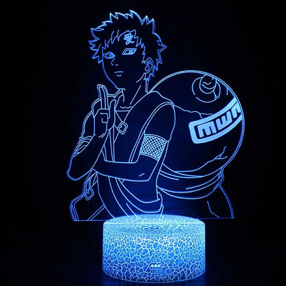 Naruto Uzumaki Akatsuki Kakashi Hatake 3D Table Lamp