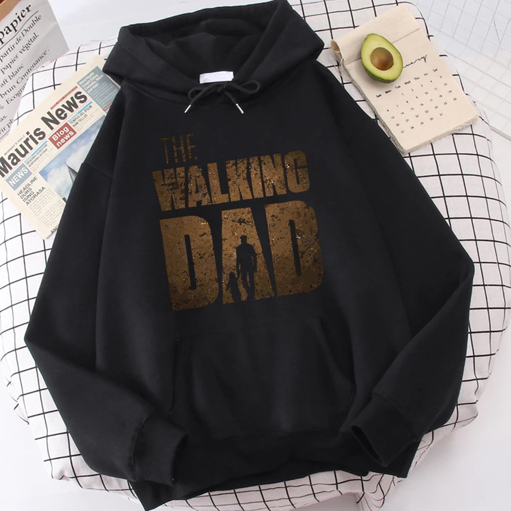 The Walking Dad Printing Hoodie