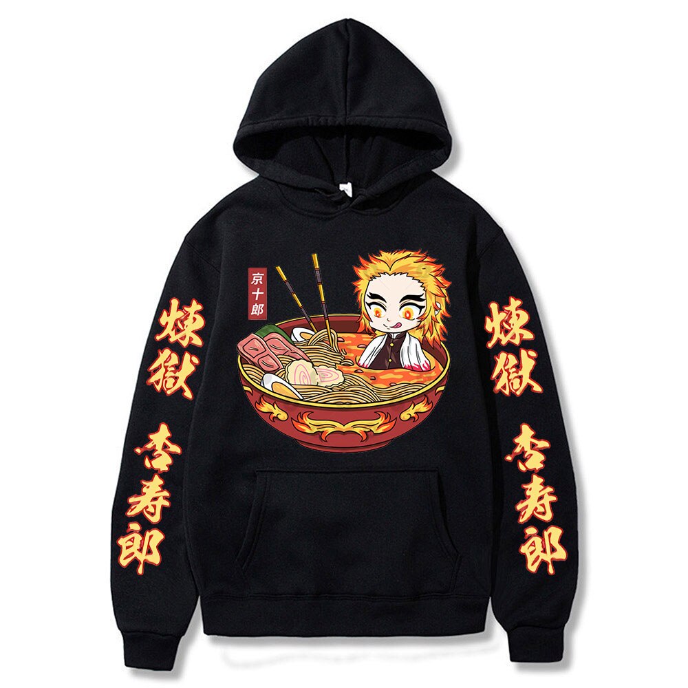 Demon Slayer Kyojuro Rengoku The Flame Hashira Print Hoodie