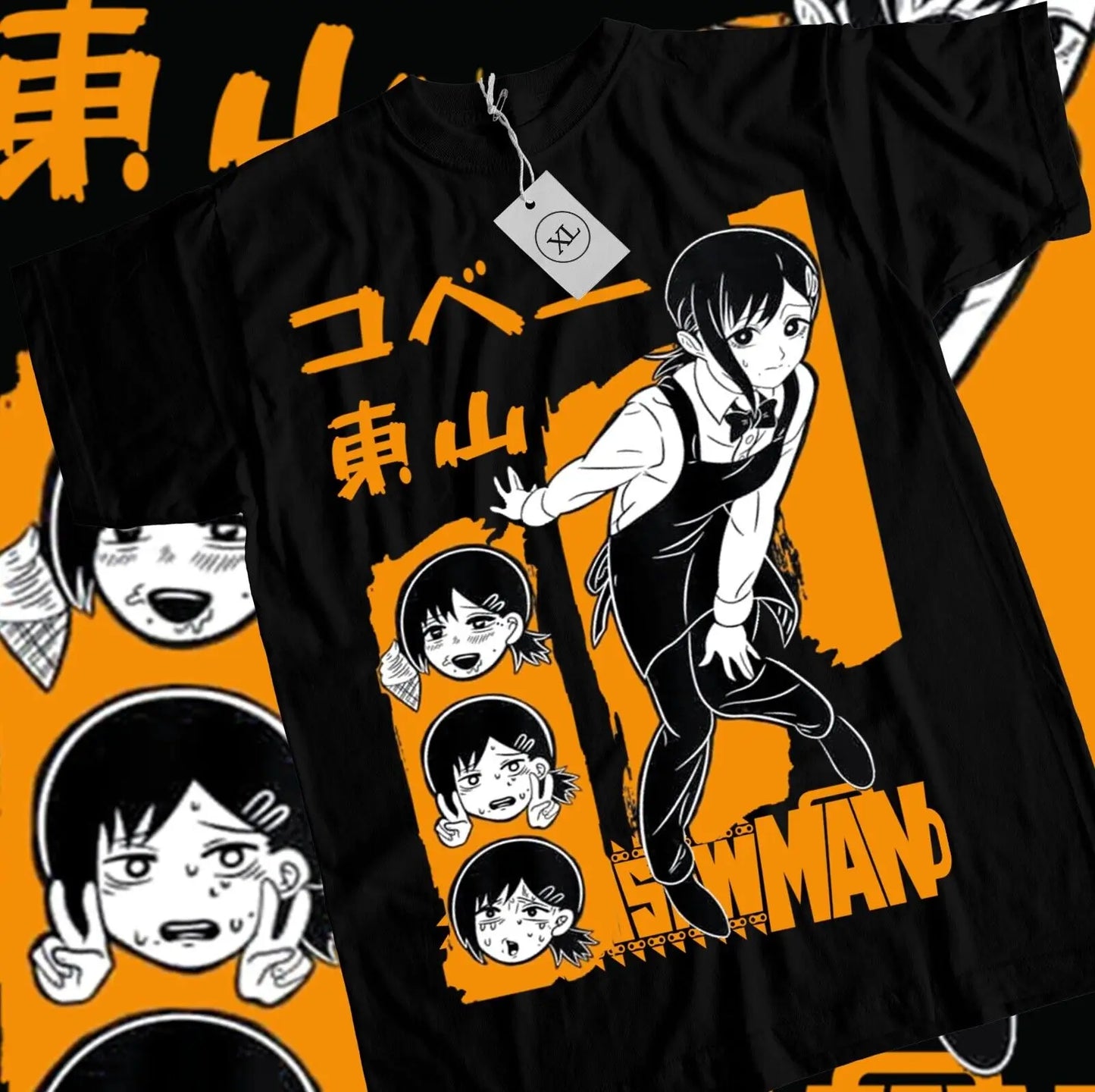 =Denji & Makima Chainsaw Man Pochita Horror Shirt